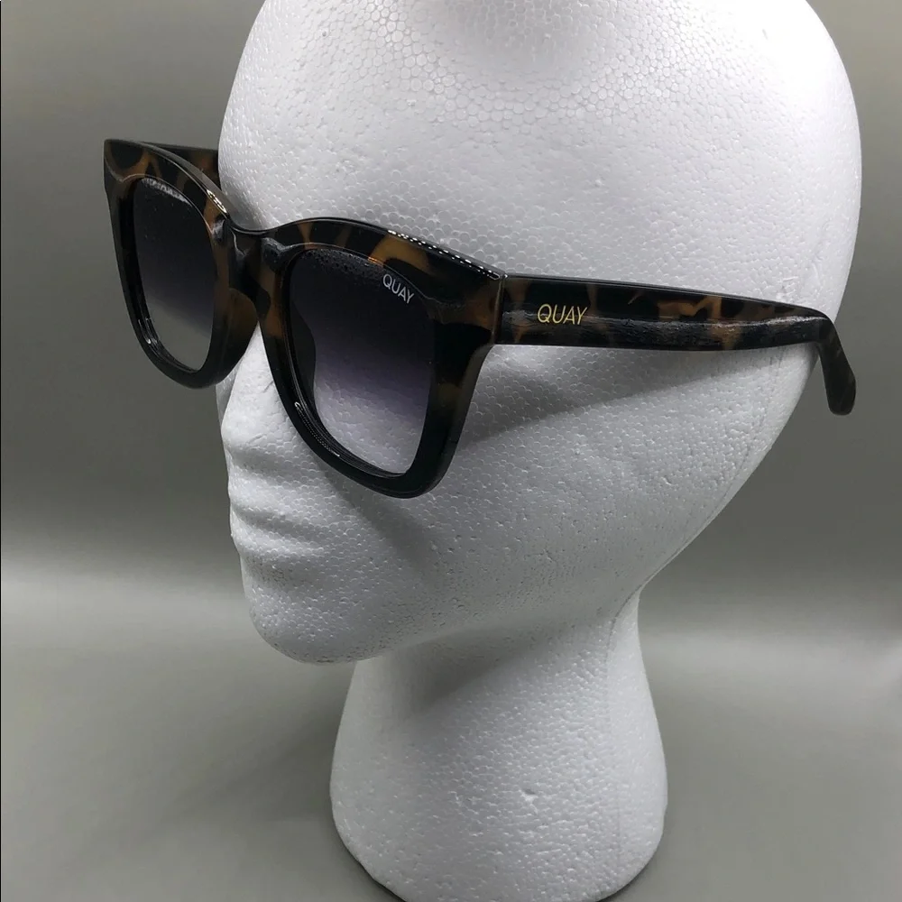 Quay Australia AFTER HOURS tortoise black fade Sunglasses oversized style.